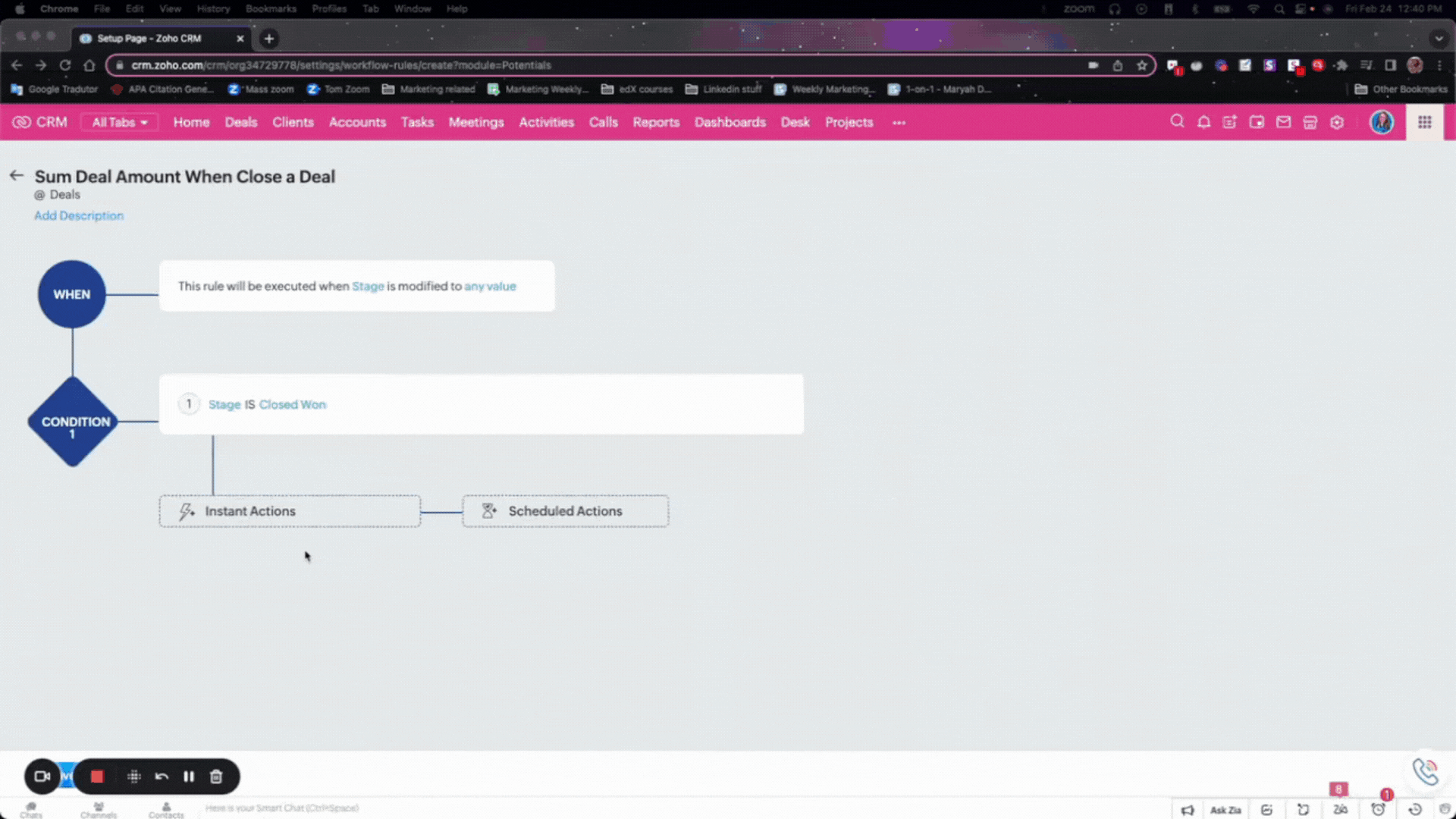 Combine Fields in Zoho CRM