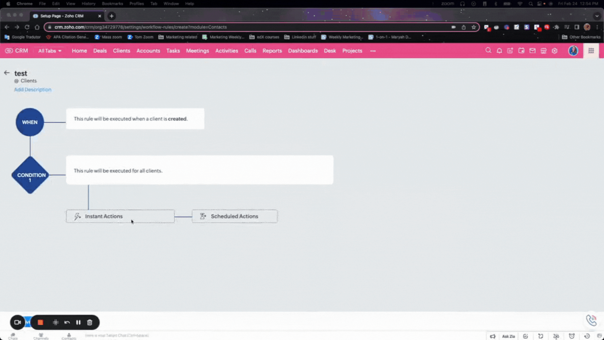 Zoho Field Update Automation